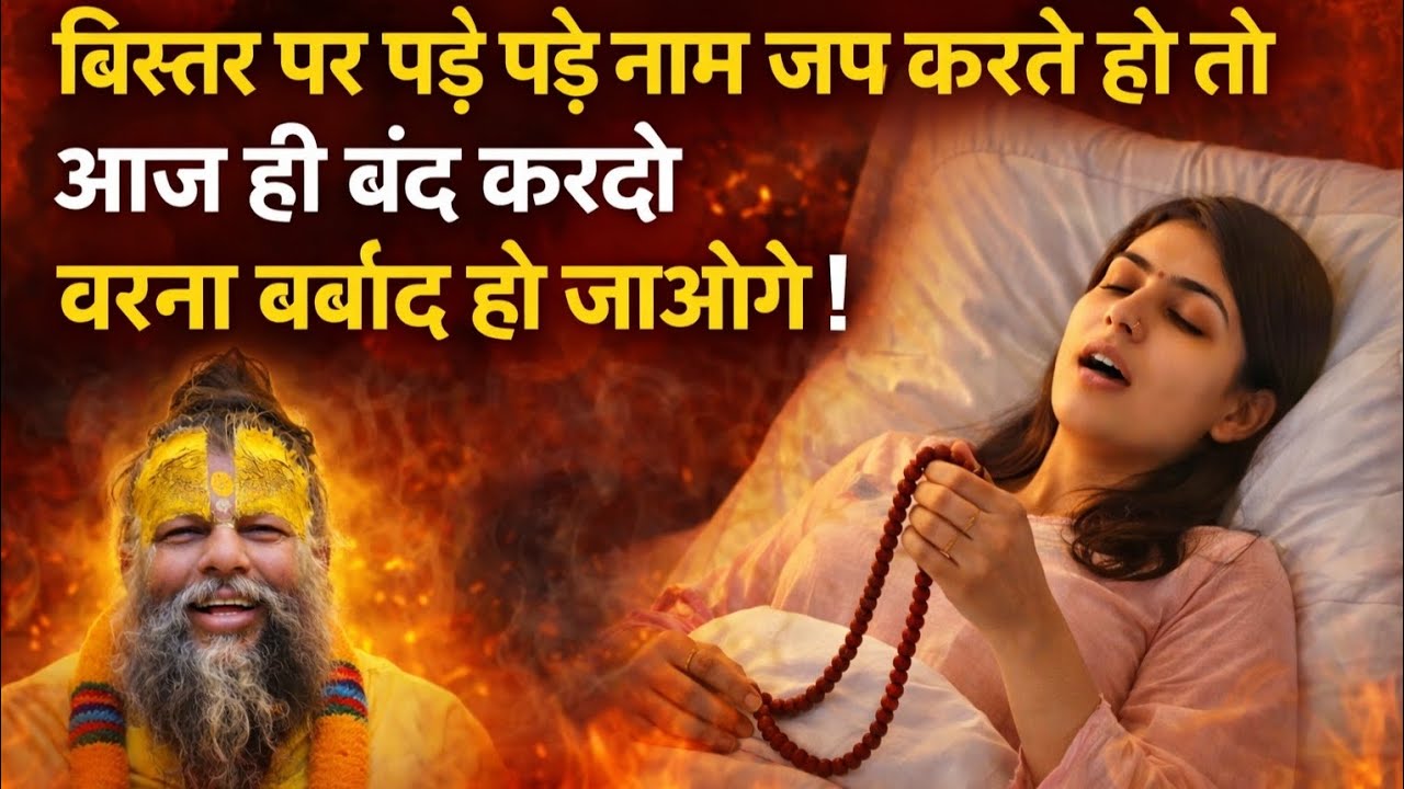 विस्तर पर पड़े पड़े नाम जप करते हो तो आज ही बंद करदो वरना बर्बाद हो जाओगे ! प्रेमानंद जी महाराज |