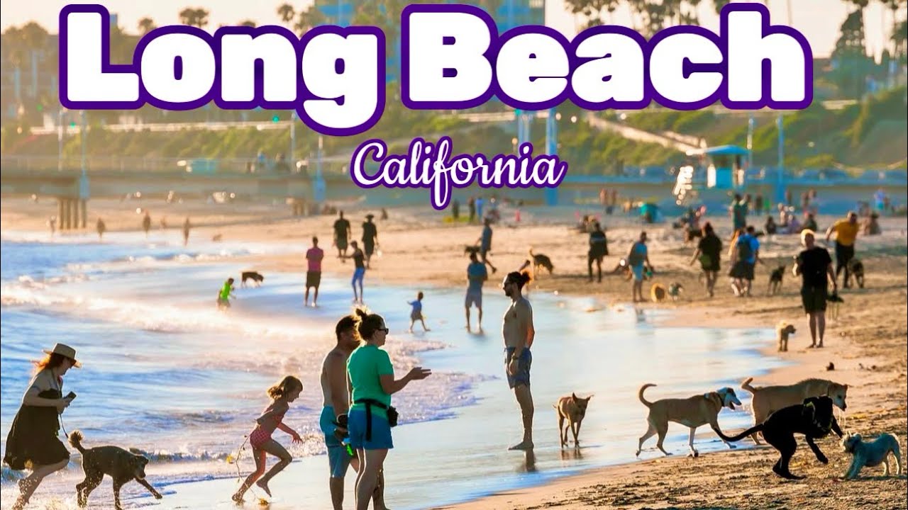 Long Beach California Walking Tour 🌴☀️ [4K]