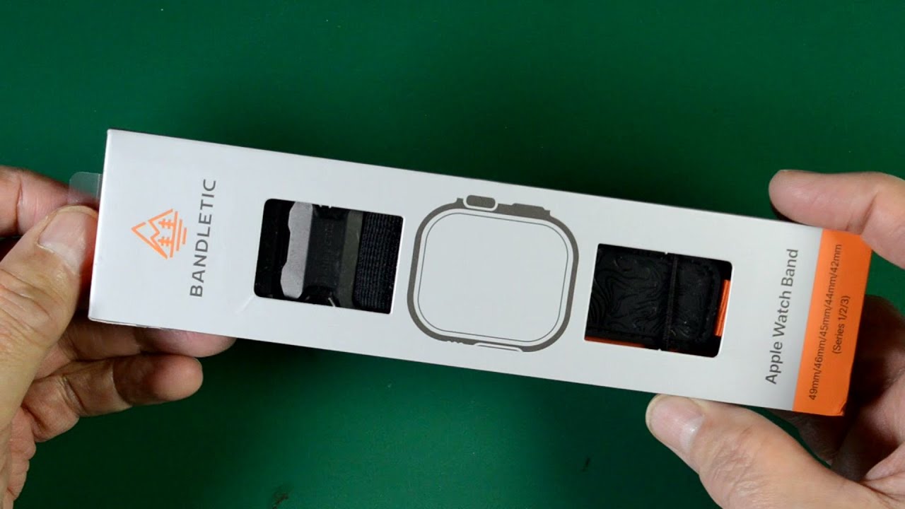 Bandletic - Tactical Apple Watch Strap - Unboxing and Presentation (coupon link in description)