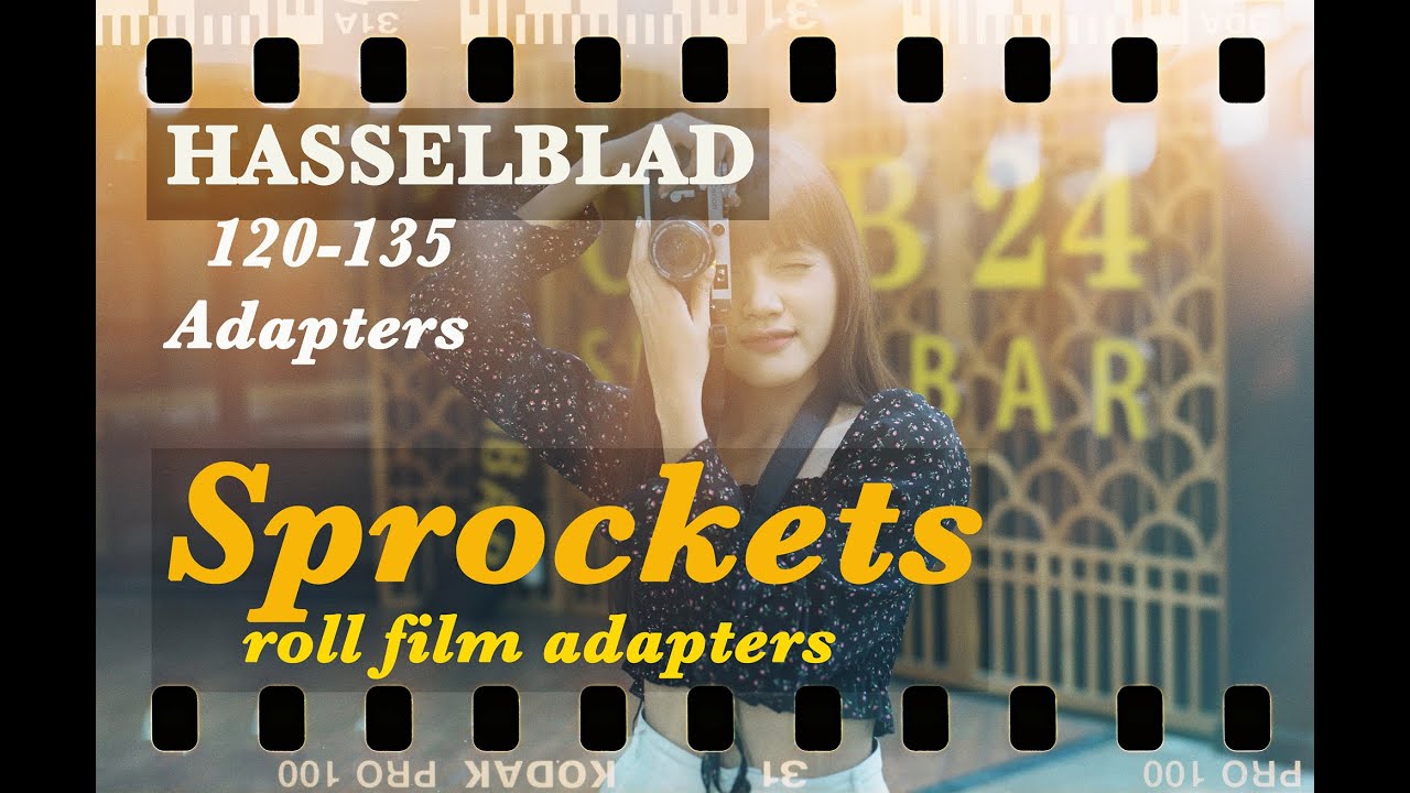 English,  How to make sprockets mark on Hasselblad backs through the 120-135 roll film adapters