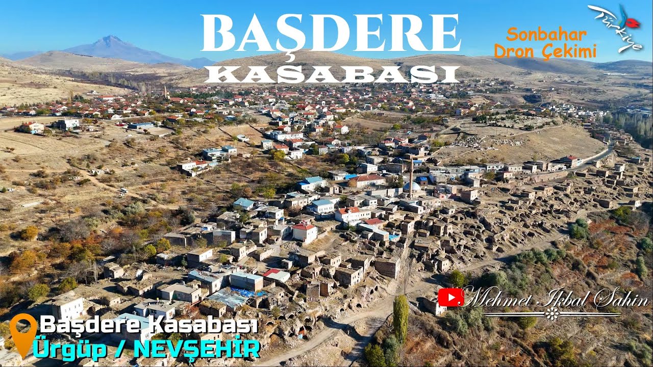 Başdere Kasabası / Ürgüp / NEVŞEHİR - Sonbahar Havadan Drone Çekimi / 9.11.24