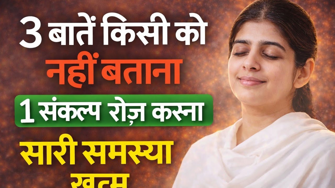 3 बातें किसी को नहीं बताना और 1 संकल्प रोज़ करना – सारी समस्या खत्म | #motivation 