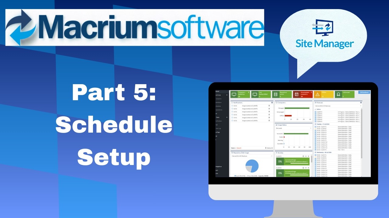 Macrium Walkthrough Part 5: Schedule Setup.