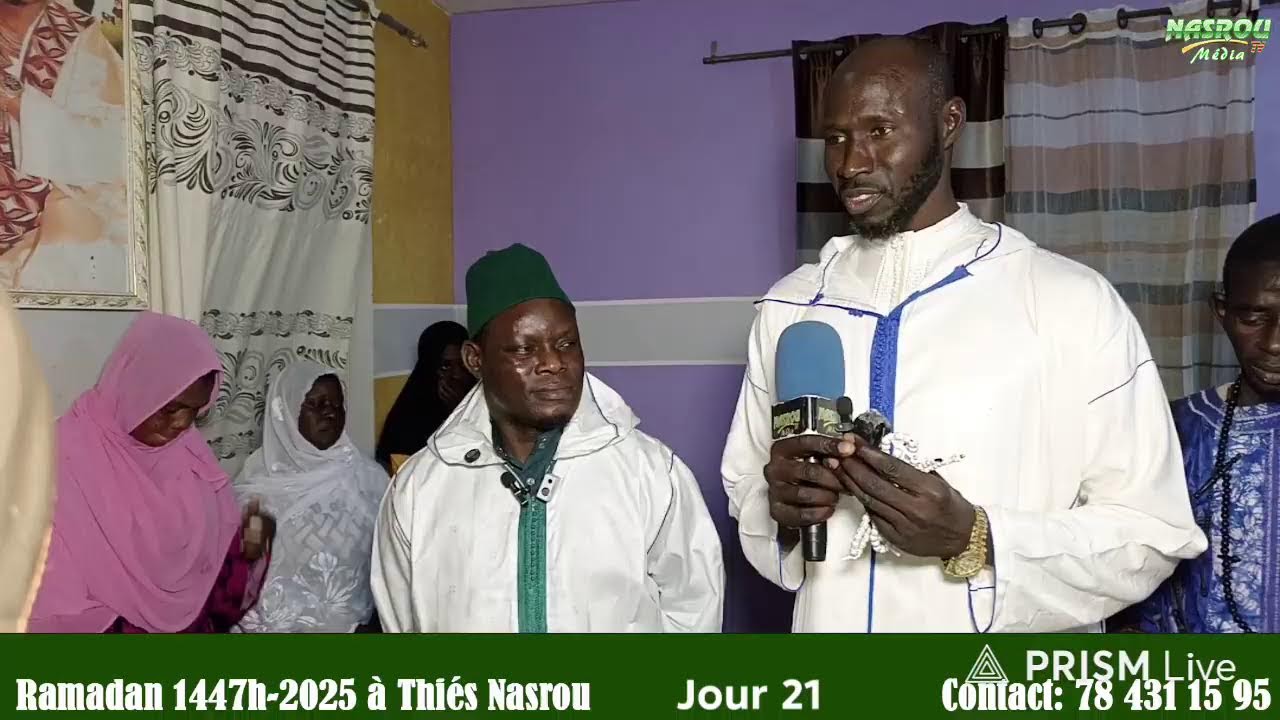 Live streaming of NASROU TV média Vivification du Moi de Ramadane Chez Serigne Assane kane Nasrou