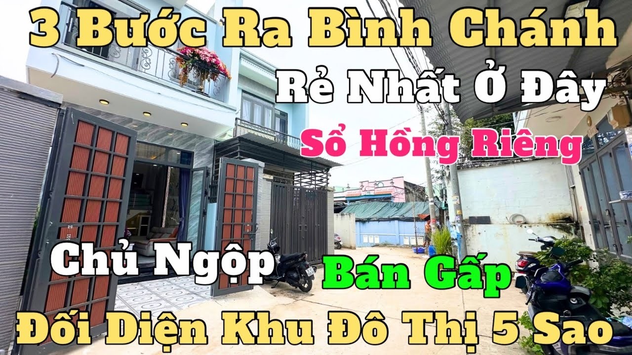 Chính Chủ Quá Mệt Mỏi Bán Gấp Nhà Sổ Hồng Riêng Giáp Sài Gòn Rẻ Ngỡ Ngàng Ngay Khu Đô Thị 5 Sao
