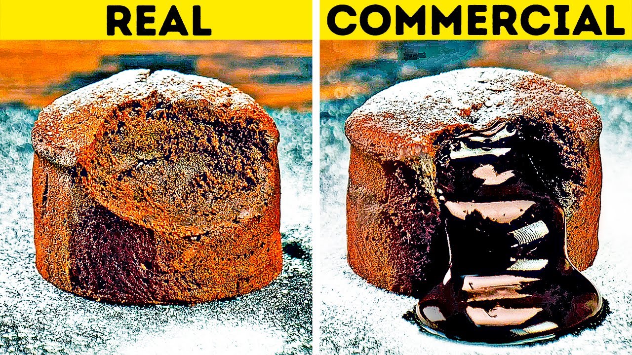 VOEDSEL IN COMMERCIALS VERSUS IN HET ECHTE LEVEN || 24 ADVERTENTIES TRUCS