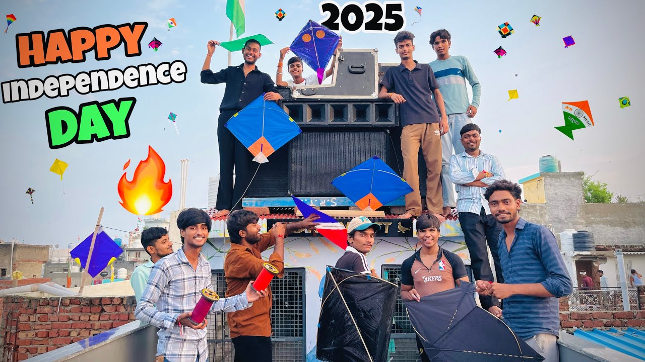 15 August 2025 |❤️ Happy independence Day🇮🇳| Full Enjoy | kite Flying....