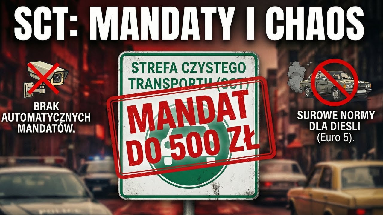 SCT 2026: 500 zł mandatu! Koniec Diesla? Prawda o mandatach w Warszawie i Krakowie!