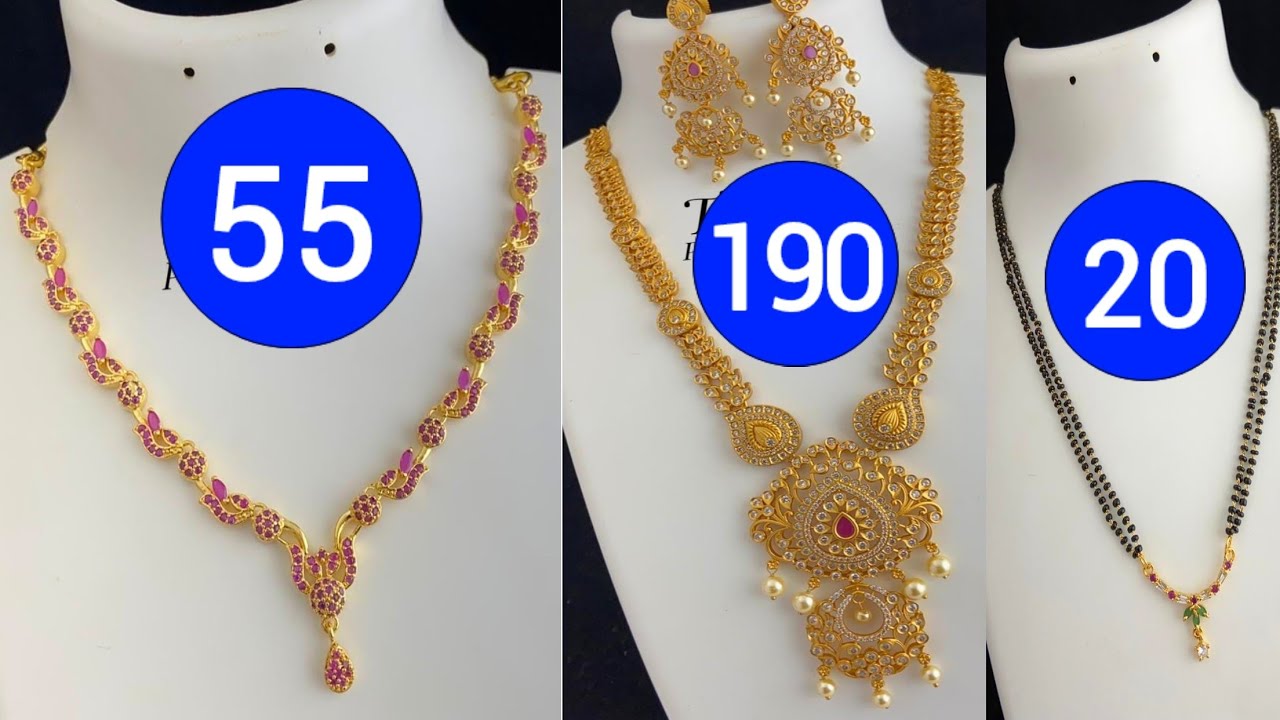 Manufacturing prices cz stones necklace collection / low price gold plated Jewellery collections