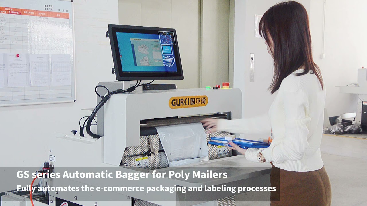 Auto Bagger for e-commerce  fully automates the e-commerce packaging and labeling processes