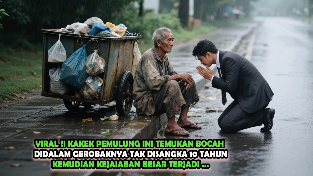 VIRAL !! KAKEK PEMULUNG SELAMATKAN PUTRA MILYADER YANG HILANG , 10 TAHUN KEMUDIAN NASIBNYA BERUBAH