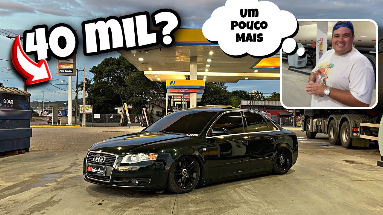 Audi A4 turbo com suspensão a ar, o famoso resto de rico. 😂🎬🔥