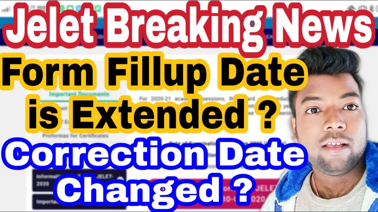Jelet Breaking News || Jelet Form Fill Up Date is Extended? Correction Date is Changed? Must Know it