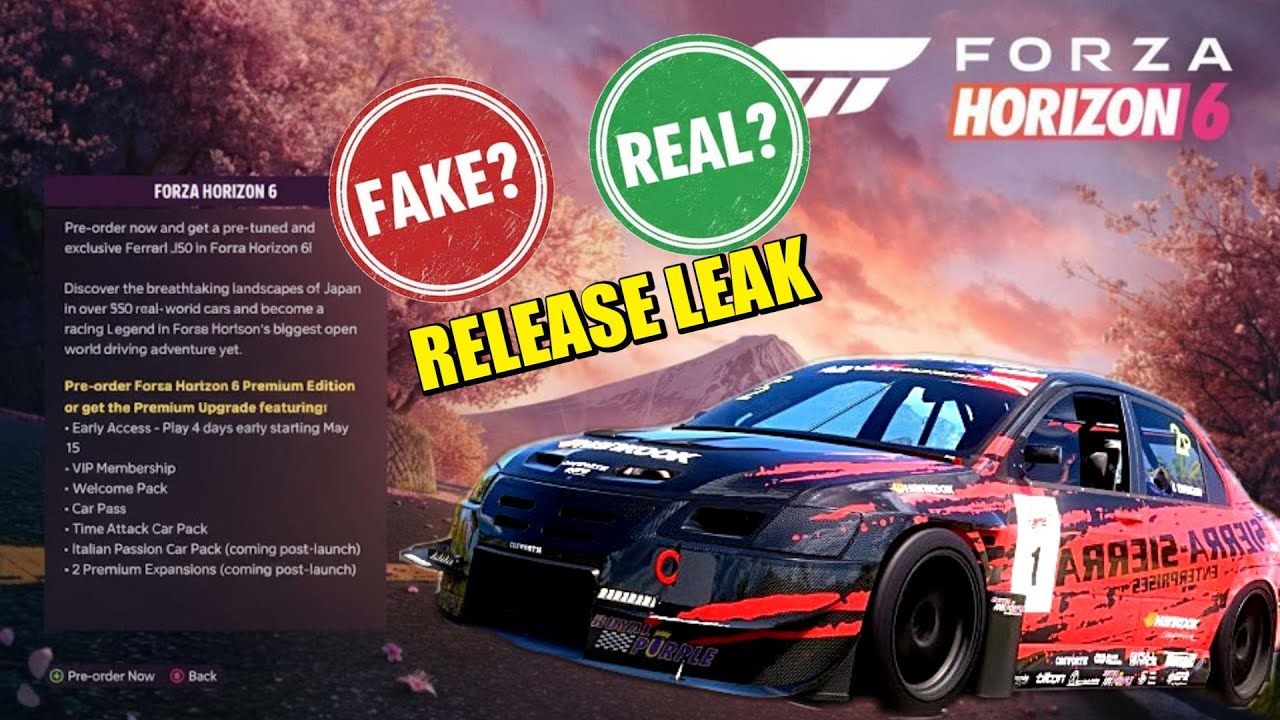 Der Forza Horizon 6 Leak bringt Schlechte Nachrichten mit sich...