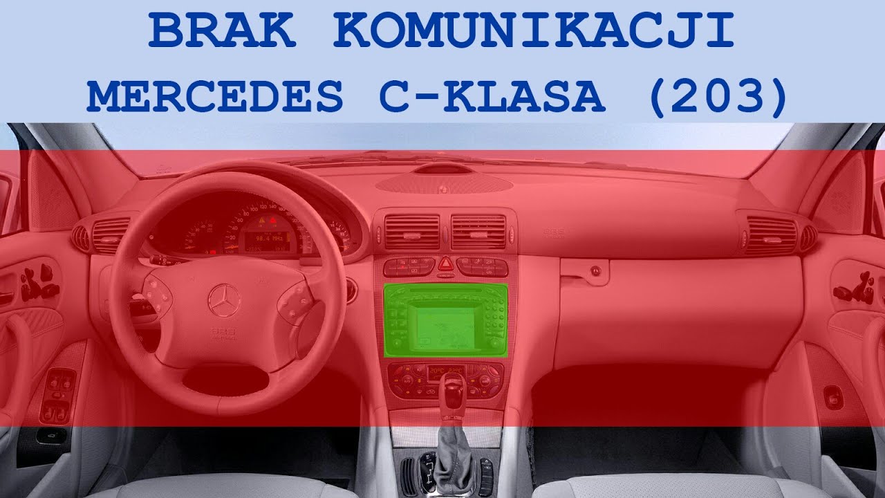 Brak komunikacji - Mercedes C klasa 203