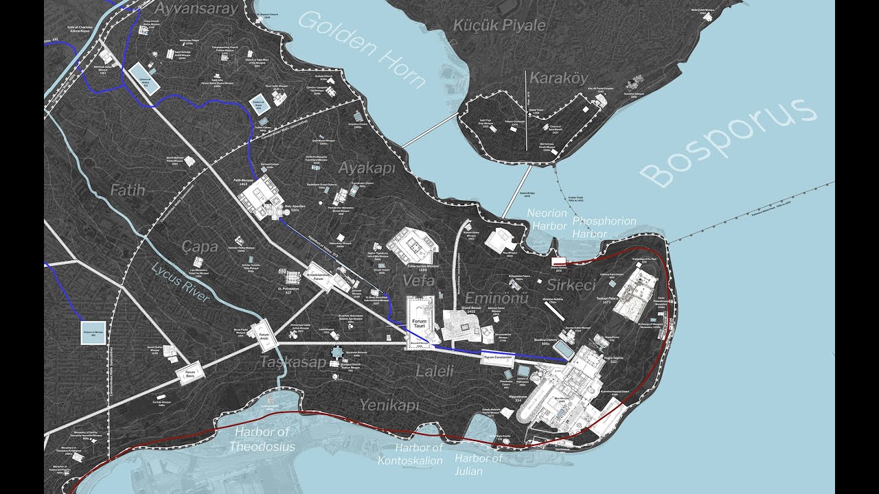 Time-Lapse Evolution of Istanbul's Urban Form: 330AD to Today