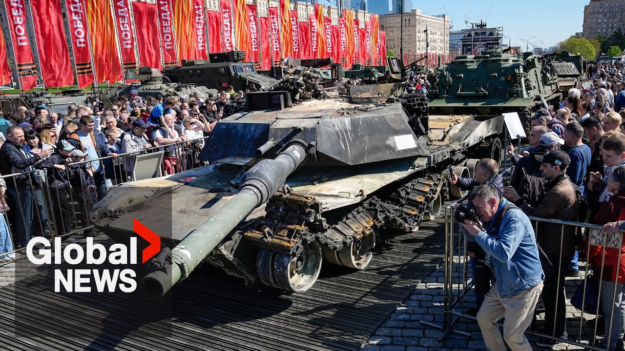 Russia displays Western tanks captured in Ukraine as 