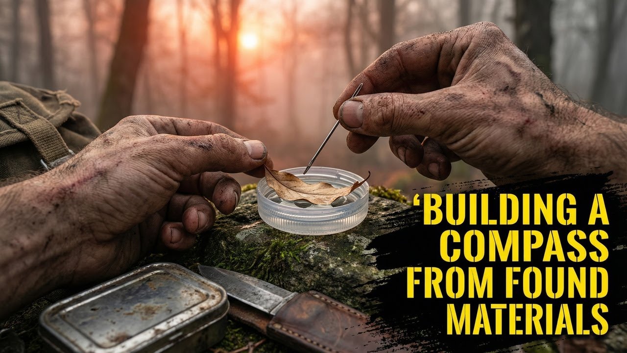 Building a compass from found materials