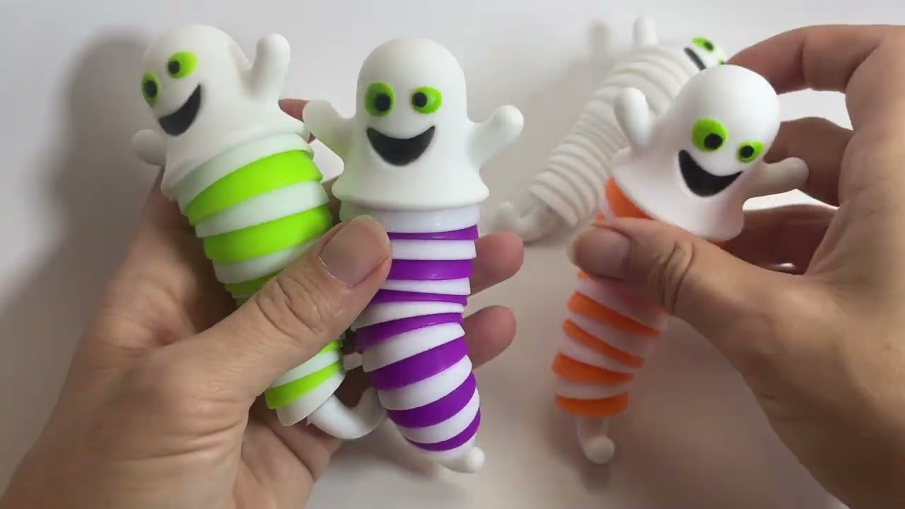 Wiggle articulated ghost Halloween fidget toy
