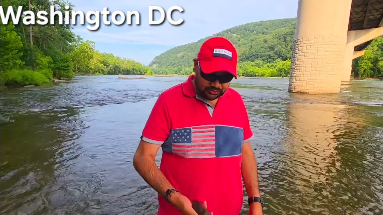 అమెరికాలో Washington DC, White House, driving, walking in river, Moon landing Apollo telugu vlogs