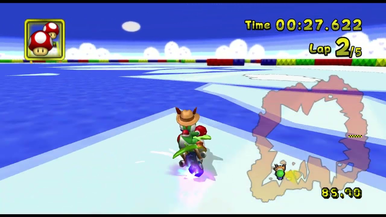 SNES Vanilla Lake 2 (Original) | 01:25.719 | Kang0Yosh | Mario Kart Wii Deluxe 7.0