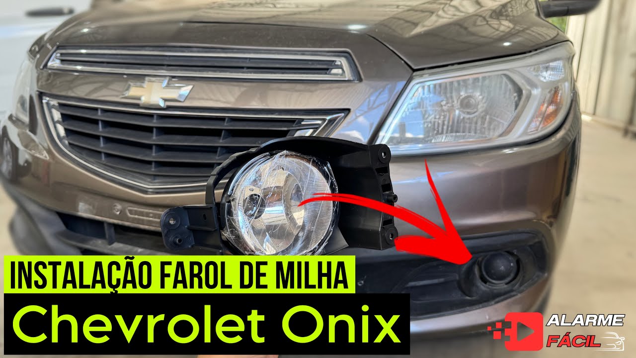 Instalação Farol de Milha Chevrolet Onix  ☑️