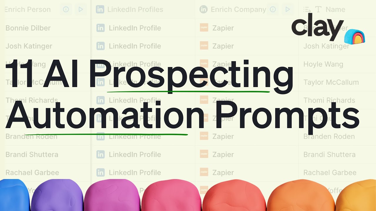 11 AI Prompts to Automate your Prospecting Research | OpenAI x Clay Sales Prospecting Tutorial