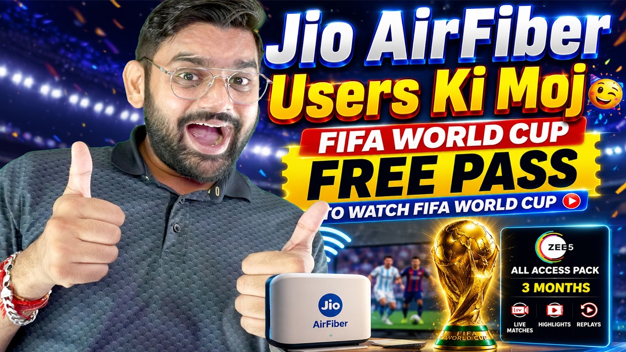 JioAirFiber Users Ki Moj! | FIFA World Cup 2026 On ZEE5 Watch FREE | JioAirFiber Users |