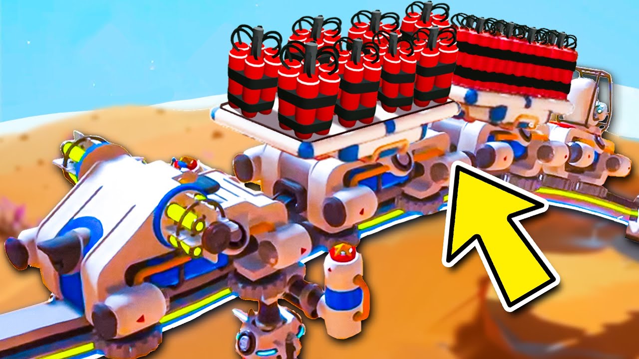 We Built A Train FULL OF EXPLOSIVES in Astroneer