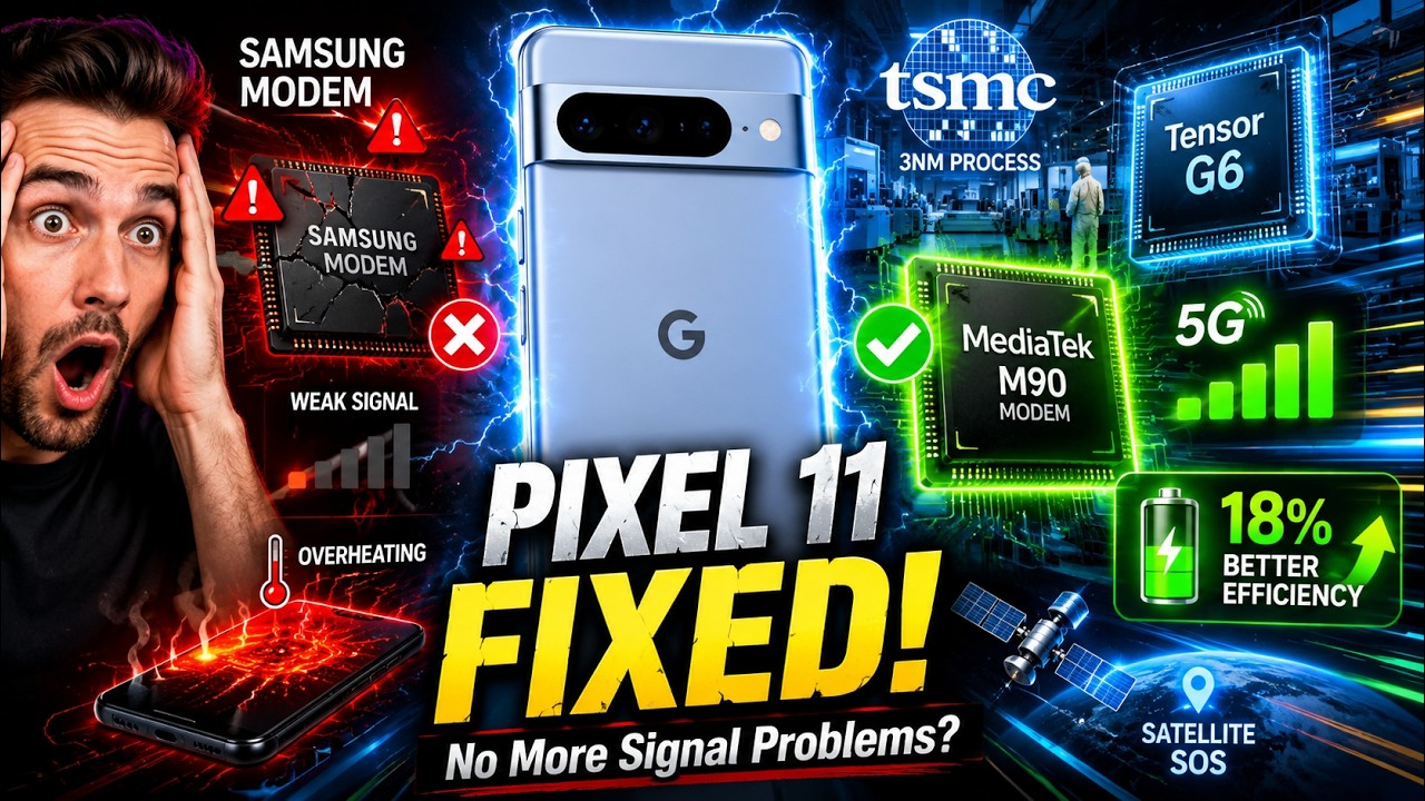 Pixel 11 наконец-то исправил самую большую проблему Pixel! Объяснение работы модема MediaTek и пр...