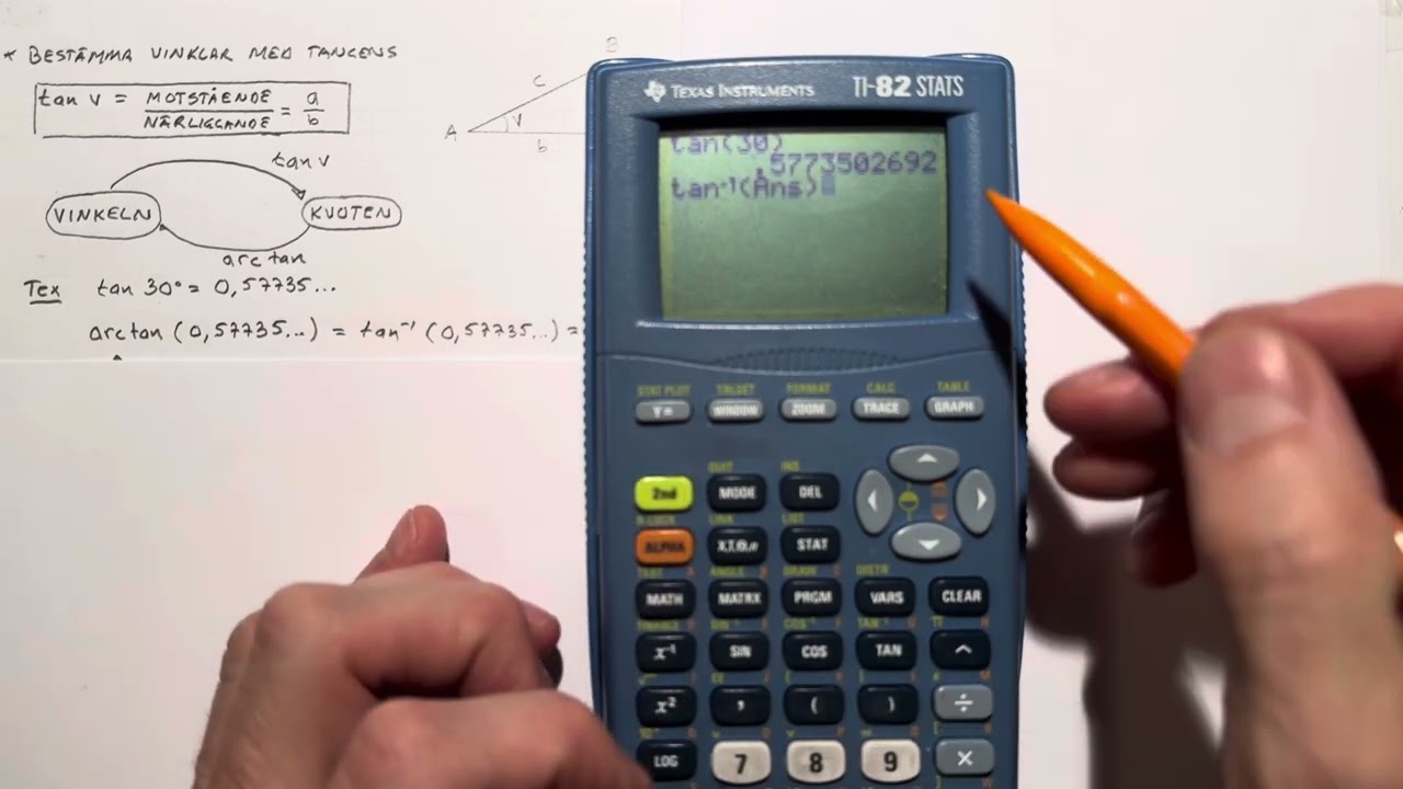 Matematik 1c Vinklar med tangens