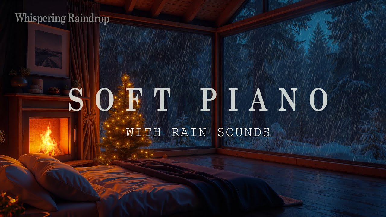 12 Hours Deep Sleep and Stress Relief 🌧️ Rain Sounds with Soothing Piano to Reduce Stress, Anxiety