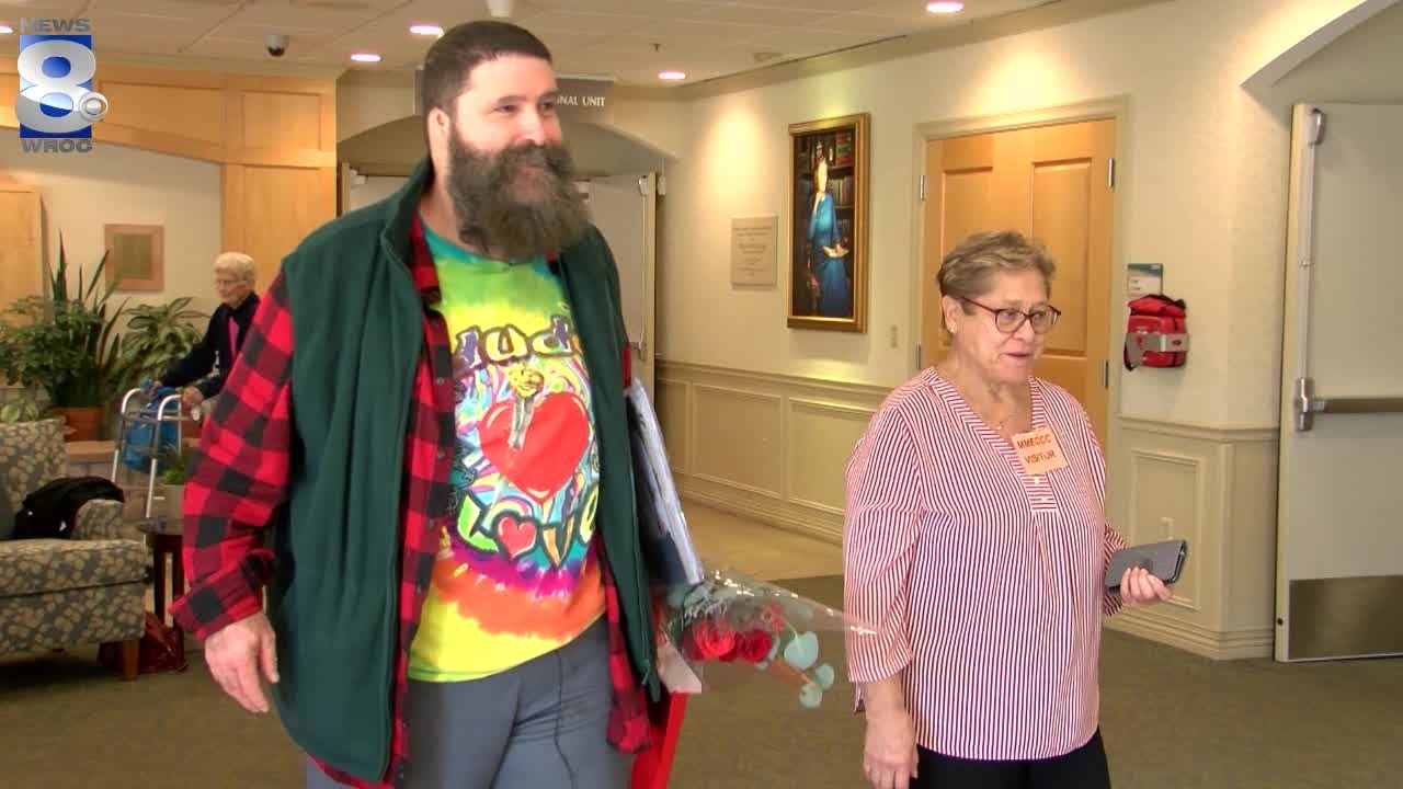 WWE superstar Mick Foley surprises  92-year-old at Canandaigua nursing home — October 9, 2019