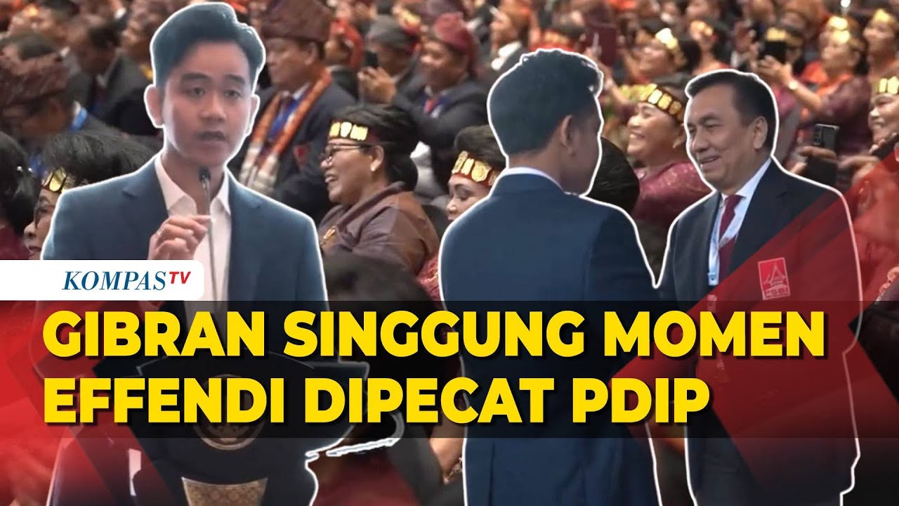 [FULL] Pidato di Rakernas PSBI, Gibran Sapa Effendi Senior hingga Singgung Dipecat dari PDIP