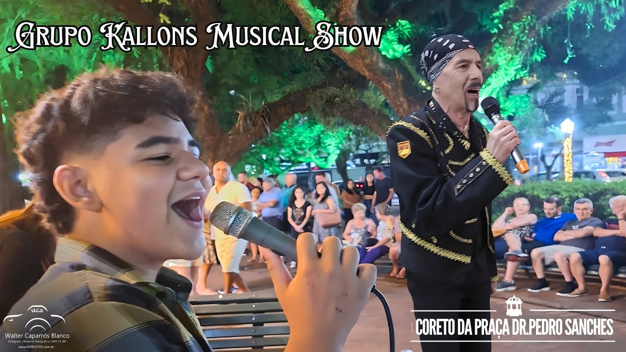Apresentação do Grupo Kallons no Coreto da Praça Pedro Sanches em Poços de Caldas 2025
