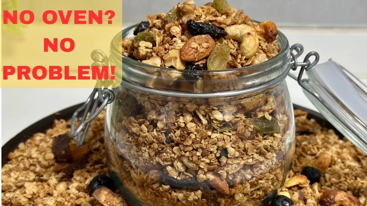 How to Make Granola at Home (No Oven!) | Stove Top & Air Fryer Recipe