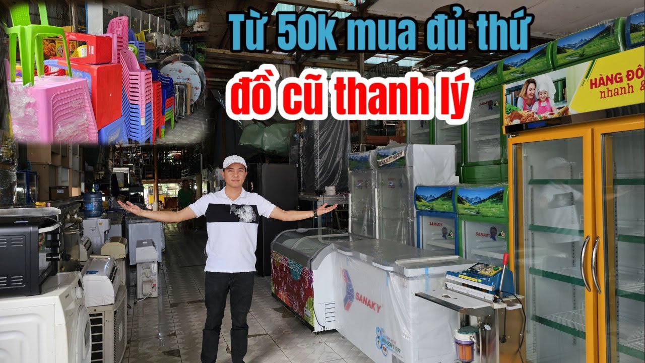 Giá từ 100k đồ cũ ở kho hàng thanh lý bàn ghế tủ kệ lò nướng tủ đông máy lạnh Sofa có ship xa