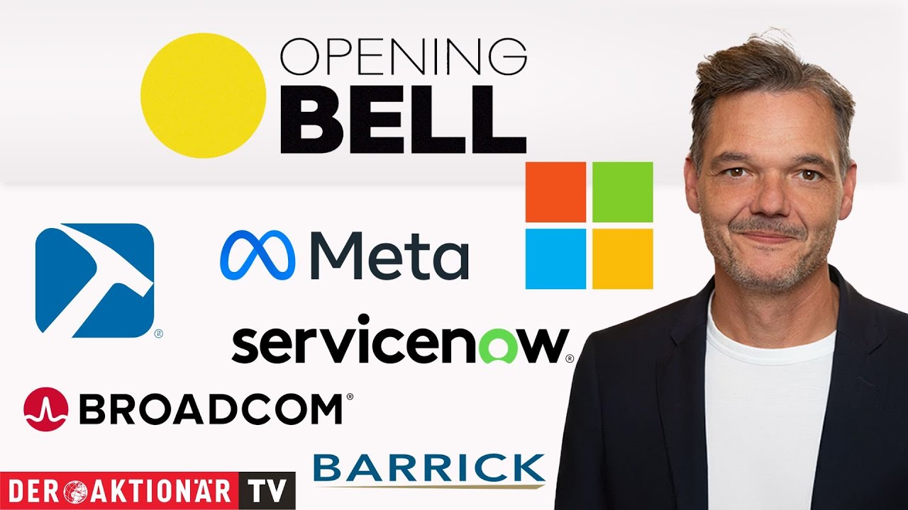 Opening Bell: Microsoft, ServiceNow, IBM, Meta, Broadcom, Microchip, Barrick, Pan American Silver
