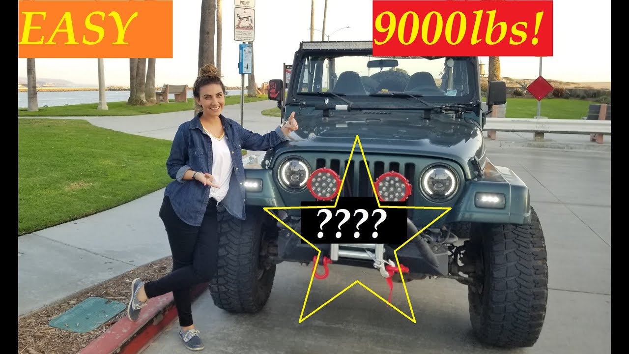 Best Winch for the Money! Full DIY install and wiring guide | Jeep Wrangler