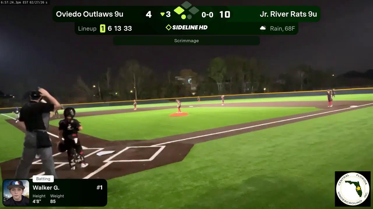 Jr. River Rats 9u vs. Oviedo Outlaws 9u (2026.02.27)