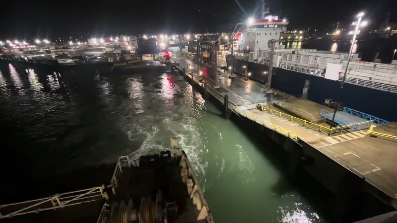 Onboard Brittany Ferries Mont St Michel Departing Portsmouth Hampshire England February 27th 2026