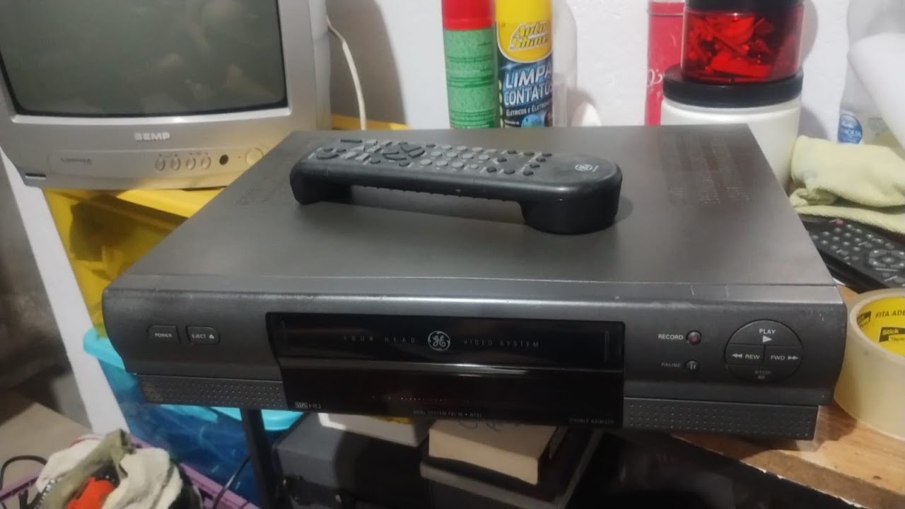 MANUTENÇÃO E VENDA DO VIDEO GENERAL ELETRIC VR 332 ( RARO ) SEM SUCESSO SUCATA @LMR VINTAGE
