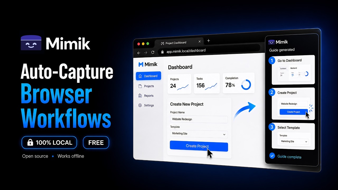 Mimik - Free Open Source Alternative to Scribe, Tango and Guidde