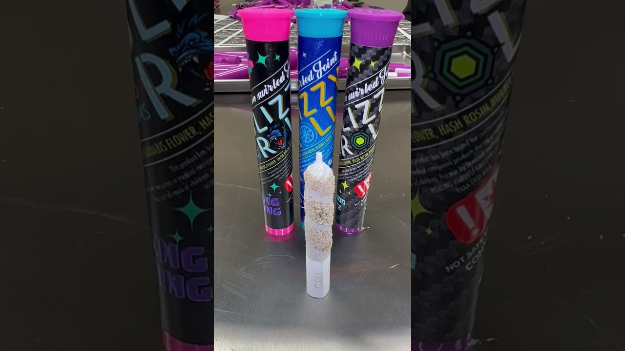 Blizzy Roll by ICY MELTS 100% Solventless Live Rosin infused x Exotic flower