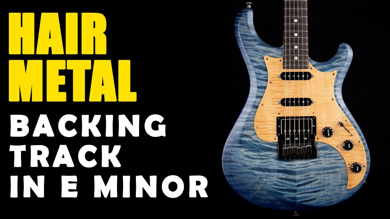 Hair Metal Backing Track in E Minor - Easy Jam Tracks