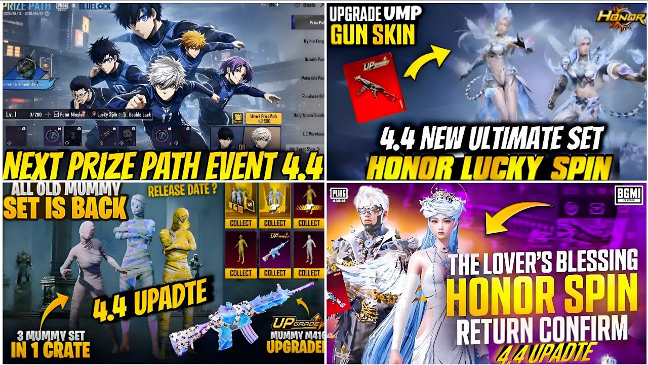 🔴NEXT PRIZE PATH IN BGMI 4.4😍| NEXT ULTIMATE SET BGMI🔥| HONOR SPIN BGMI RELEASE DATE| MUMMY SET BGMI