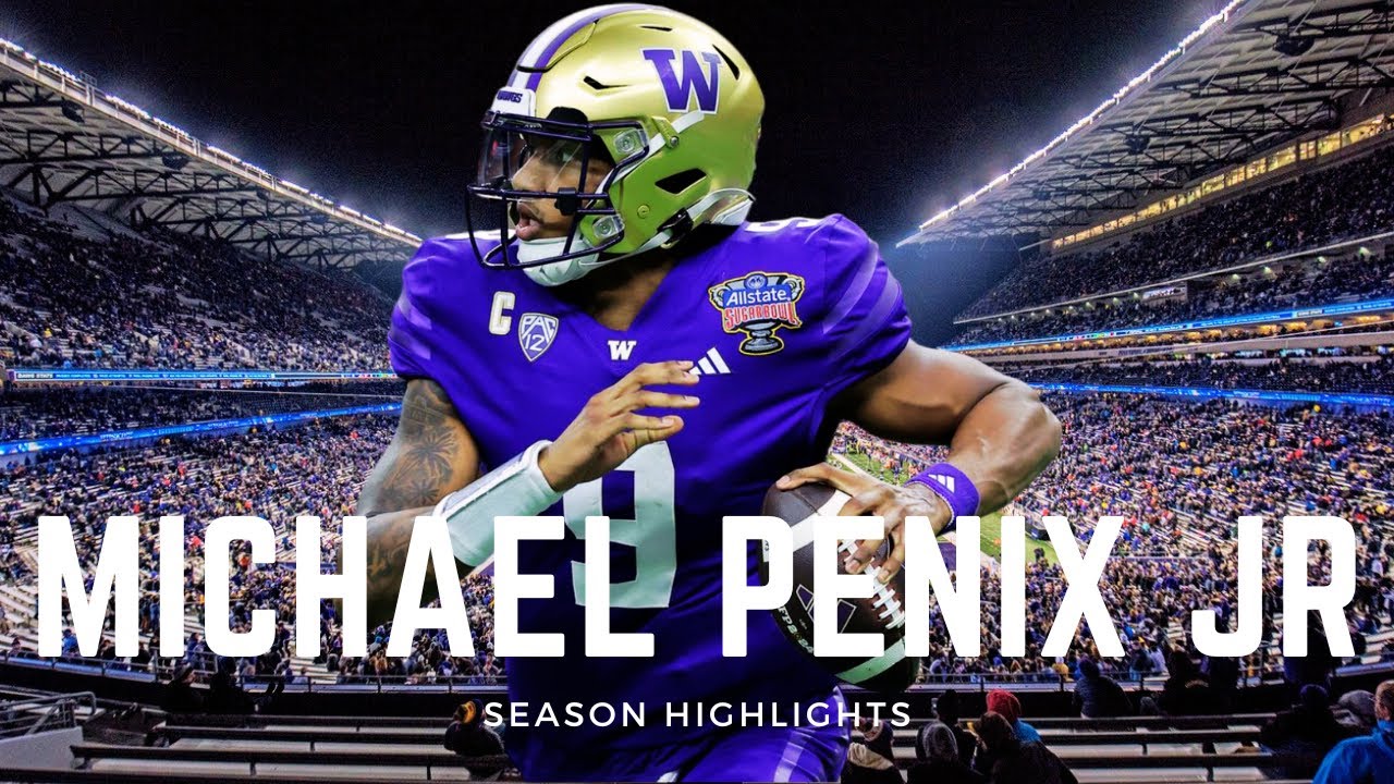 Michael Penix Jr || FBS Leading Passer || 2023 Season Highlights
