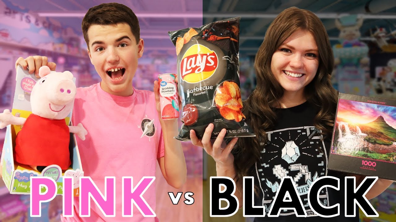 ULTIMATE PINK VS BLACK SHOPPING CHALLENGE!