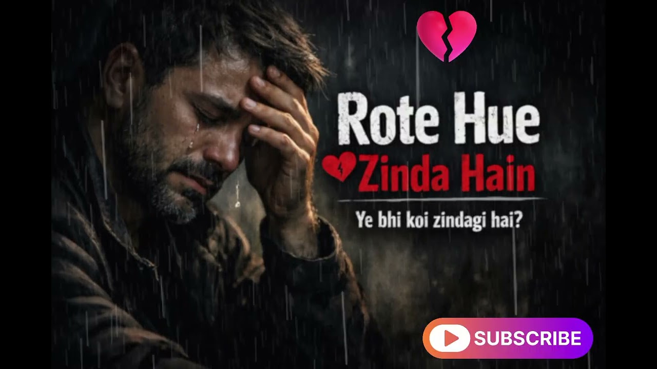 💔 Rote Hue Zinda Hain | Heart Touching Sad Song | Emotional Hindi Song 2026
