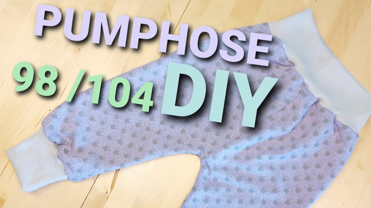 Pumphose n&auml;hen Gr&ouml;sse 98 / 104  (easy)